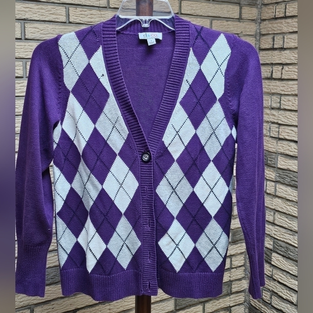 Denim & Co Cardigan Sweater Sz S